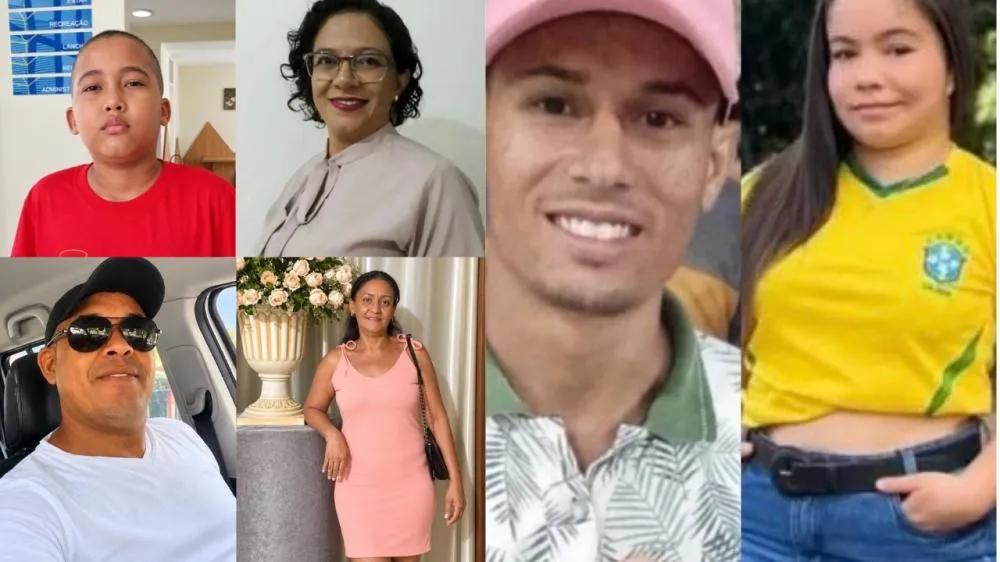 Veja quem são as seis vítimas do acidente entre van e caminhonete na Paraíba